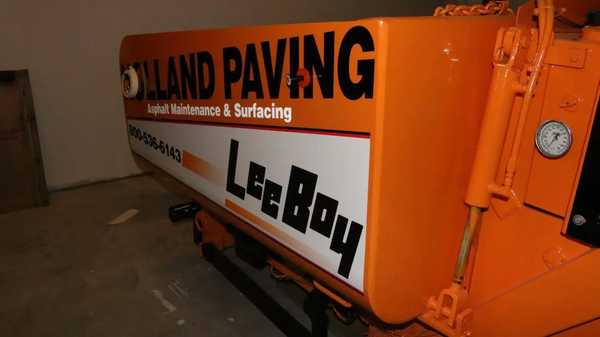 Asphalt Paver Custom Vinyl Wraps