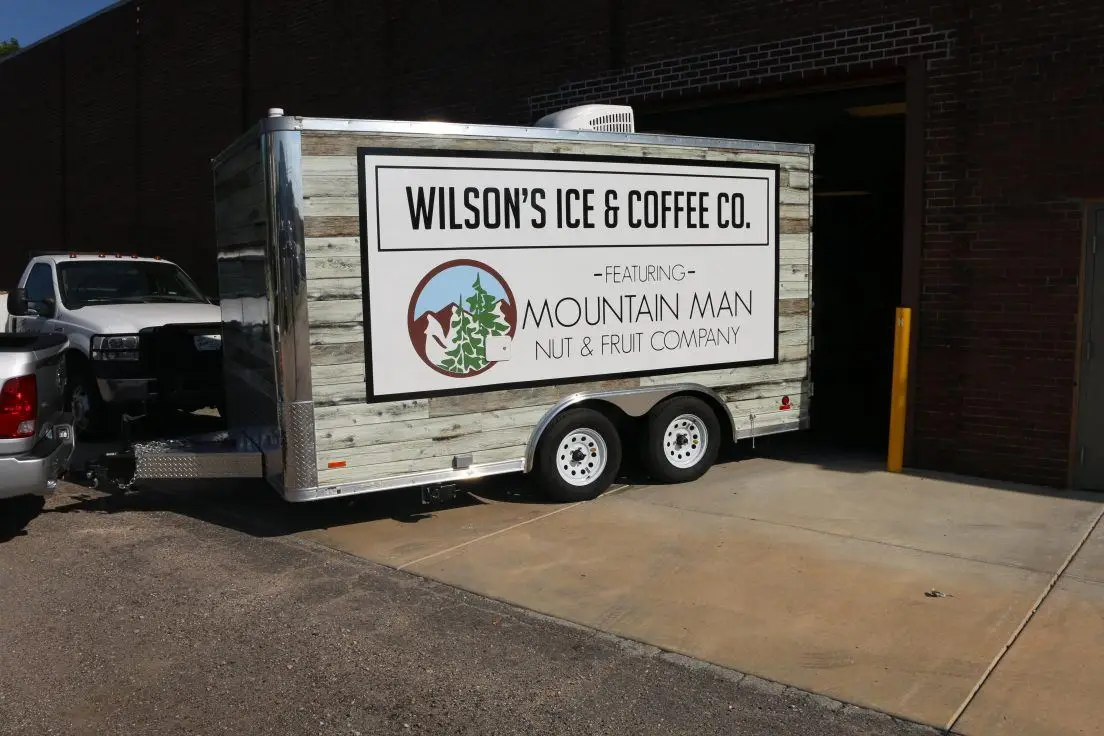 Ice Coffee Food Trailer Wrap