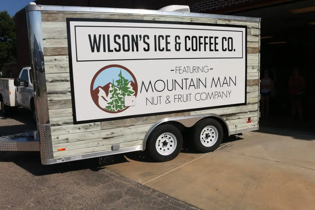 Ice Coffee Food Trailer Wrap