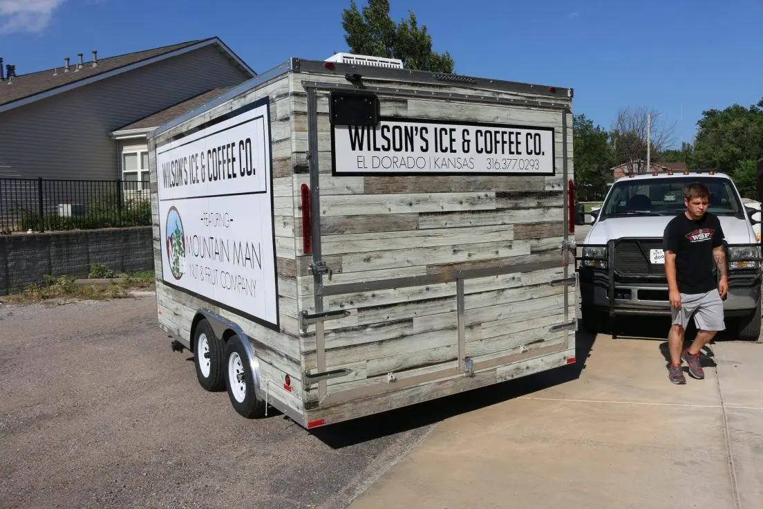 Ice Coffee Food Trailer Wrap