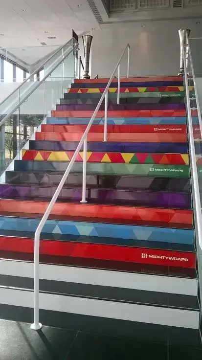Stair Case Wraps by MightyWraps Wichita Art Museum