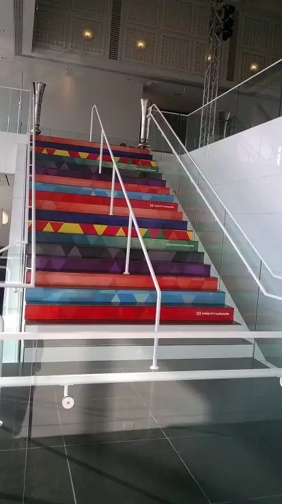 Stair Case Wraps by MightyWraps Wichita Art Museum