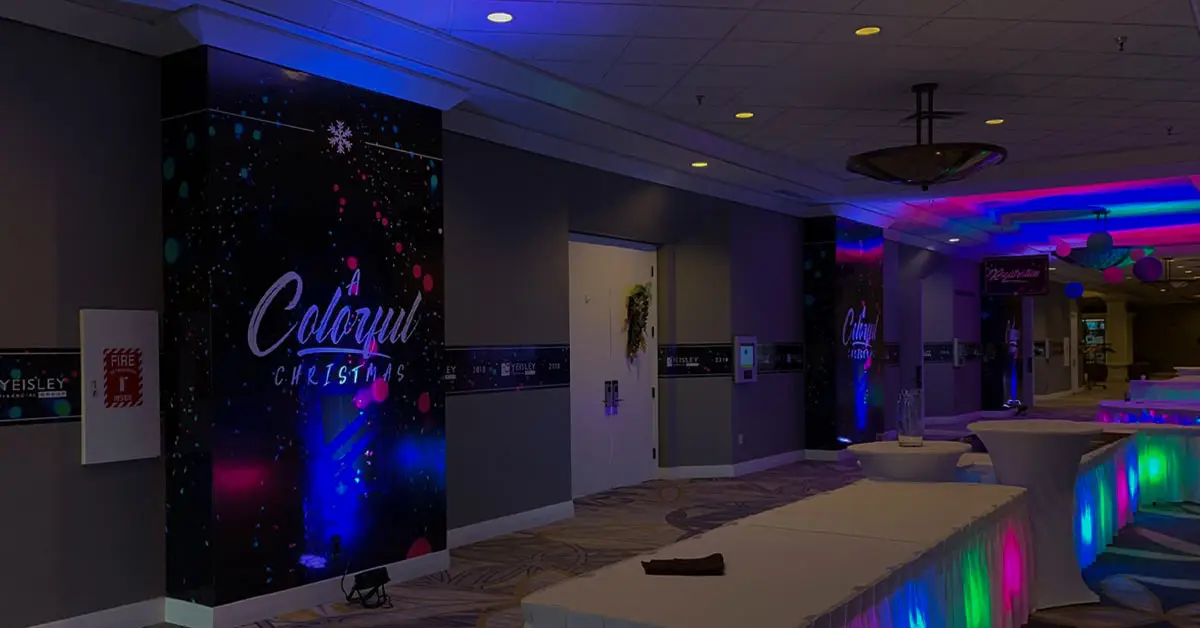 Yeisley Financial Christmas Party - Column Wraps, Pillar Wraps, and Post Wraps