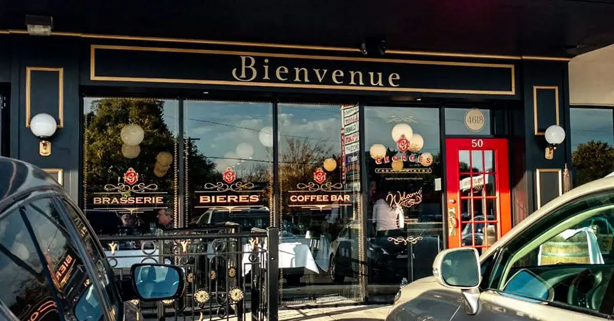 George's French Bistro Classy Architectural Graphics George's French Bistro - Classy Architectural Graphics on Windows, Doors, and Interior Mirrors