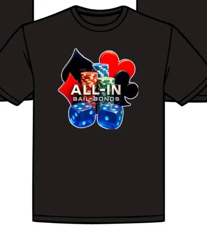 All In Bail Bonds Screen Printing From US Logo in Wichita, KS