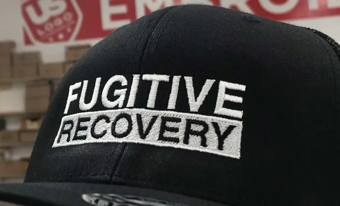 Close-up of durable embroidered logo on polo in Wichita, Kansas.