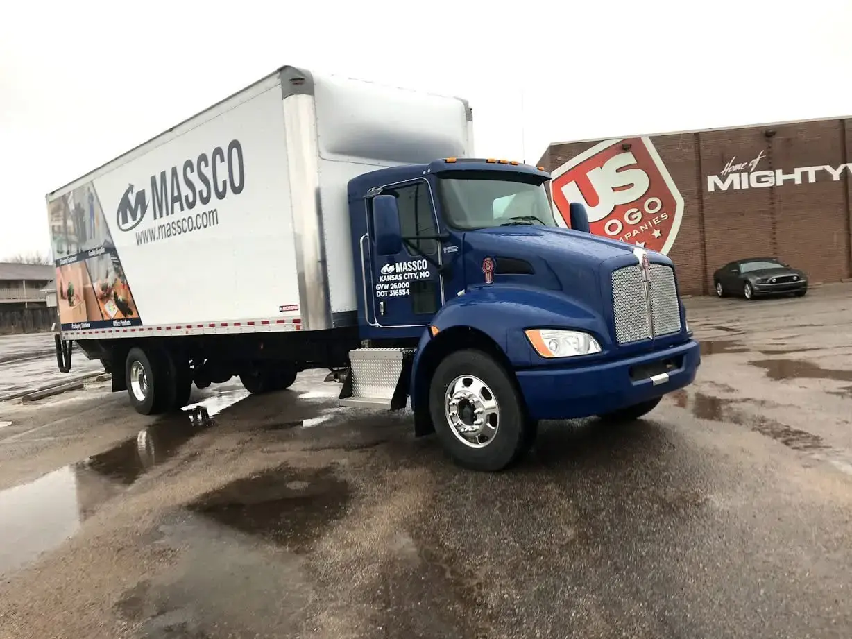 Vehicle Wrap on Truck at US Logo in Wichita, Kansas